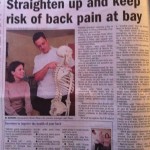 Chiropractor Simon Rose in today's Citizen, page 10