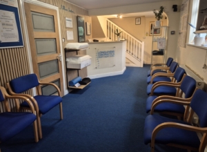 Reception at Longlevens Chiropractic clinic