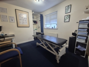 Treatment room at Longlevens clinic, view one